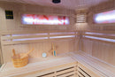 Mazur MO-EA4CS Trockensauna mit HARVIA 6 kW Ofen, Salzstein und Wandisolierung 180 x 180 x 200 cm