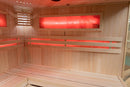 Mazur MO-EA4CS Trockensauna mit HARVIA 6 kW Ofen, Salzstein und Wandisolierung 180 x 180 x 200 cm