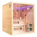 Mazur MO-SW4 Kombi-Infrarot-/Finnische Sauna mit HARVIA 8 kW Heizgerät und Salzstein 175 x 175 x 200 cm