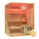 Mazur MO-EP3S RECHTS Trockensauna mit HARVIA 6 kW Ofen, Salzstein und Wandisolierung 150 x 140 x 200 cm