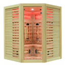 Mazur MO-RL3CS Infrarotsauna mit Salzsteinen 150 x 150 x 190 cm
