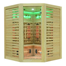 Mazur MO-RL3CST Infrarotsauna mit Salzsteinen und Turmalinen, 150 x 150 x 190 cm