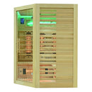 Mazur MO-RL3CST Infrarotsauna mit Salzsteinen und Turmalinen, 150 x 150 x 190 cm