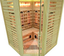 Mazur MO-RL3CST Infrarotsauna mit Salzsteinen und Turmalinen, 150 x 150 x 190 cm