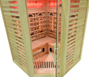 Mazur MO-RL3CST Infrarotsauna mit Salzsteinen und Turmalinen, 150 x 150 x 190 cm