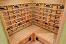 Mazur MO-RL3CST Infrarotsauna mit Salzsteinen und Turmalinen, 150 x 150 x 190 cm