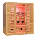 Mazur MO-C4ST Infrarotsauna mit Salzsteinen und Turmalinen, 175 x 140 x 200 cm