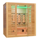 Mazur MO-C4ST Infrarotsauna mit Salzsteinen und Turmalinen, 175 x 140 x 200 cm
