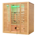 Mazur MO-C4ST Infrarotsauna mit Salzsteinen und Turmalinen, 175 x 140 x 200 cm