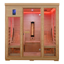 Mazur MO-CP4LS Infrarotsauna mit Liegen und Salzsteinen 180 x 180 x 190 cm