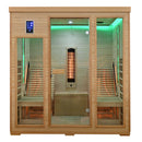 Mazur MO-CP4LS Infrarotsauna mit Liegen und Salzsteinen 180 x 180 x 190 cm