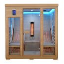Mazur MO-CP4LS Infrarotsauna mit Liegen und Salzsteinen 180 x 180 x 190 cm
