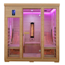 Mazur MO-CP4LS Infrarotsauna mit Liegen und Salzsteinen 180 x 180 x 190 cm
