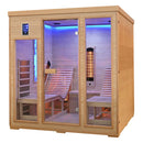 Mazur MO-CP4LS Infrarotsauna mit Liegen und Salzsteinen 180 x 180 x 190 cm