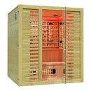 Mazur MO-RL4ST XL Infrarotsauna mit Salzsteinen und Turmalinen, 180 x 160 x 200 cm