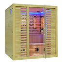 Mazur MO-RL4ST XL Infrarotsauna mit Salzsteinen und Turmalinen, 180 x 160 x 200 cm