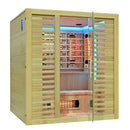 Mazur MO-RL4ST XL Infrarotsauna mit Salzsteinen und Turmalinen, 180 x 160 x 200 cm