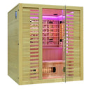 Mazur MO-RL4ST XL Infrarotsauna mit Salzsteinen und Turmalinen, 180 x 160 x 200 cm