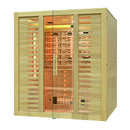 Mazur MO-RL4ST XL Infrarotsauna mit Salzsteinen und Turmalinen, 180 x 160 x 200 cm