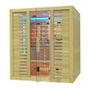 Mazur MO-RL4ST XL Infrarotsauna mit Salzsteinen und Turmalinen, 180 x 160 x 200 cm