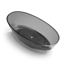 Mazur MO-0045T GB Freistehende ovale Badewanne transparent 170 x 80 x 58 cm