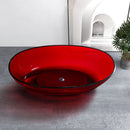 Mazur MO-0045T CW Freistehende ovale Badewanne transparent 170 x 80 x 58 cm