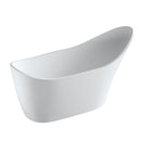 Mazur MO-1055 Ovale, freistehende Badewanne aus Kunststein, 172 x 75 x 87 cm