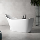Mazur MO-1055 Ovale, freistehende Badewanne aus Kunststein, 172 x 75 x 87 cm