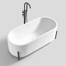Mazur MO-0119 Ovale, freistehende Badewanne aus Kunststein, 160 x 70 x 56 cm