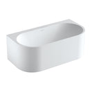Mazur MO-0209 Freistehende, wandmontierte Badewanne aus Kunststein 160 x 80 x 56 cm