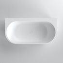 Mazur MO-0209 Freistehende, wandmontierte Badewanne aus Kunststein 160 x 80 x 56 cm