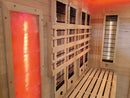 Mazur MO-SW3C Kombi-Infrarot-/Finnische Sauna mit HARVIA 6 kW Heizgerät und Salzsteinen 150 x 150 x 200 cm