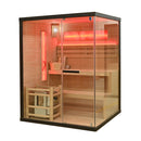 Mazur MO-TS3 SCHWARZE Trockensauna mit Ofen 150 x 140 x 190 cm 6 kW