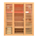 Mazur MO-EL4S Trockensauna mit HARVIA 8 kW Heizgerät, Salzstein und Wandisolierung 180 x 180 x 200 cm
