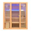 Mazur MO-EL4S Trockensauna mit HARVIA 8 kW Heizgerät, Salzstein und Wandisolierung 180 x 180 x 200 cm