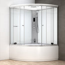 Mazur MUE-AF1414 WEISS Duschkabine mit Badewanne und Hydromassage 140 x 140 x 224 cm