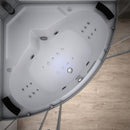 Mazur MUE-AF1414 WEISS Duschkabine mit Badewanne und Hydromassage 140 x 140 x 224 cm