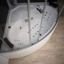 Mazur MUE-AF1515 Schwarze Duschkabine mit Badewanne und Hydromassage 150 x 150 x 224 cm