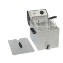 Stalgast ROLLER GRILL Fritteuse mit Ablasshahn, mit Ablasshahn, 8 Liter