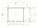 Fjordholz Pultdach Gartenhaus Modell Mali 28 A