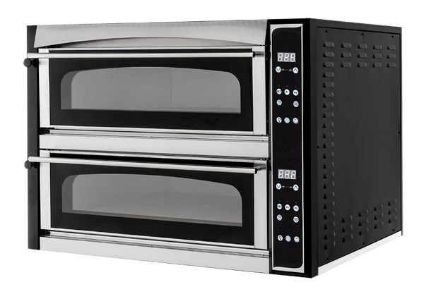 Four à pizza Prismafood Master99 Digital Full Fireclay - 2 chambres - pour 18 pizzas à 35 cm