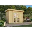Fjordholz Flat Roof Garden Shed Model Chris 28