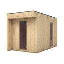 Fjordholz Design Saunahaus Modell Emine 2-Raum
