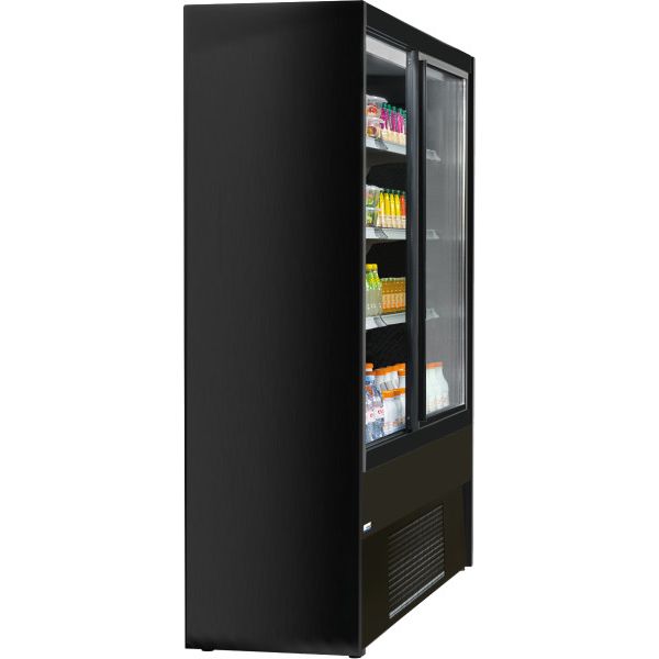 NordCap COOL-LINE wall-mounted refrigerated display cabinet OLIMPO 180 with sliding doors