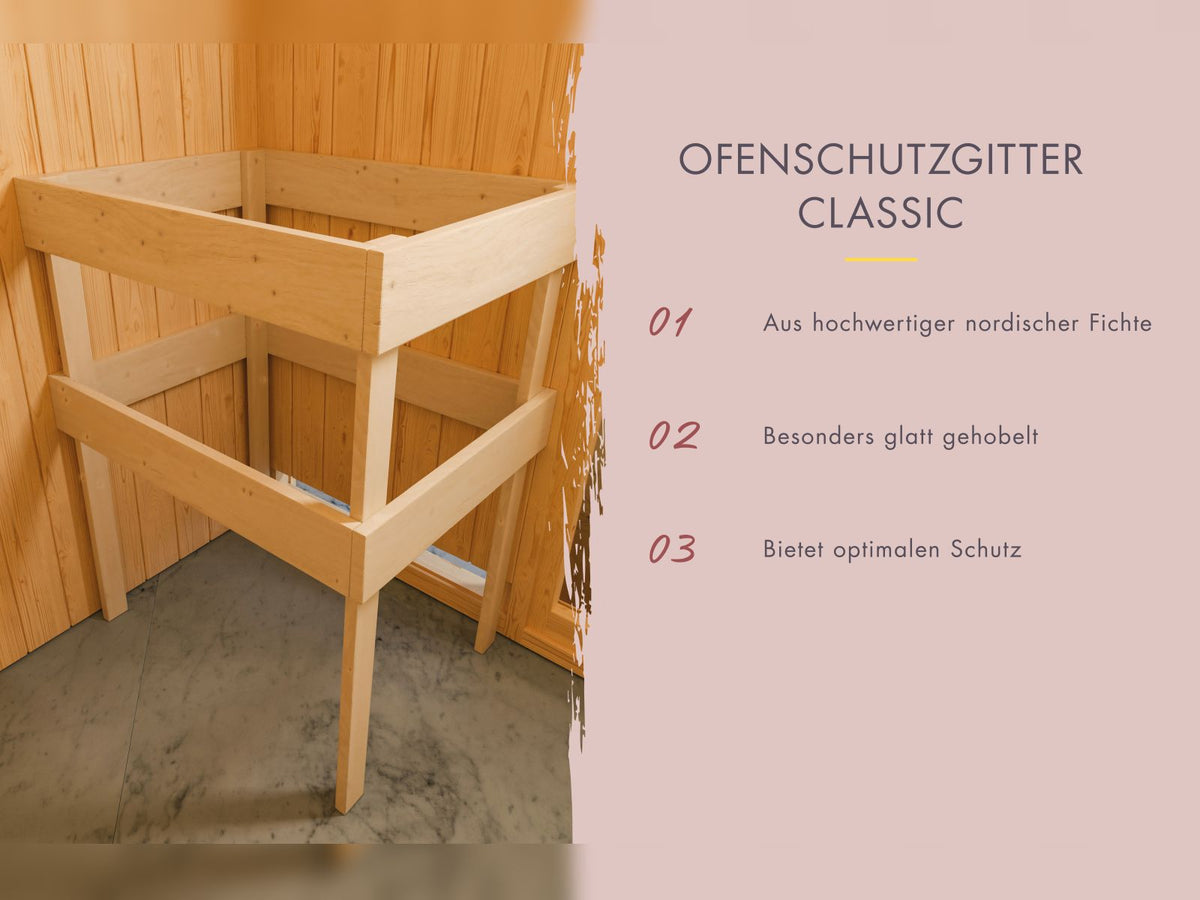 Karibu Saunahaus Mainburg 5 naturbelassen, inkl. 9 kW Ofen ext. Steuerung HUUM