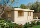 Fjordholz Flachdach Gartenhaus Modell Orka 28 B
