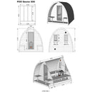 Fjordholz Pod-Sauna Modell 300 - Außensauna Bausatz