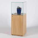 Form Department PODIUM.D33 – Haubenvitrine mit Sockel in Holzoptik, verschiedene Dekore
