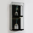 Form Department PODIUM.T21 – Hohe Wandvitrine mit Fachboden