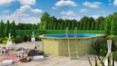 Karibu “Pool Modell X4” ca. 5,7x3,6m aus Holz (kesseldruckimprägniert)